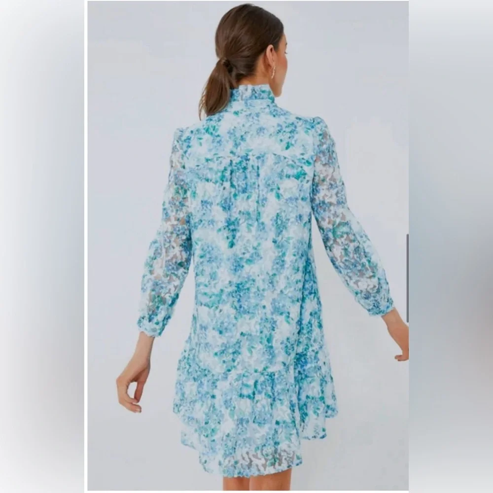 Tuckernuck Water's Edge Hydrangea Organza Palmerston Dress - Picture 3 of 8
